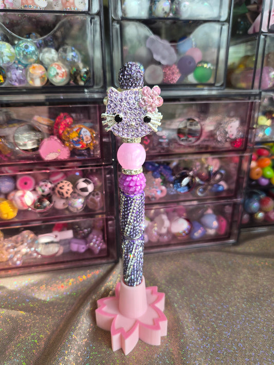 Purple Bling kitty