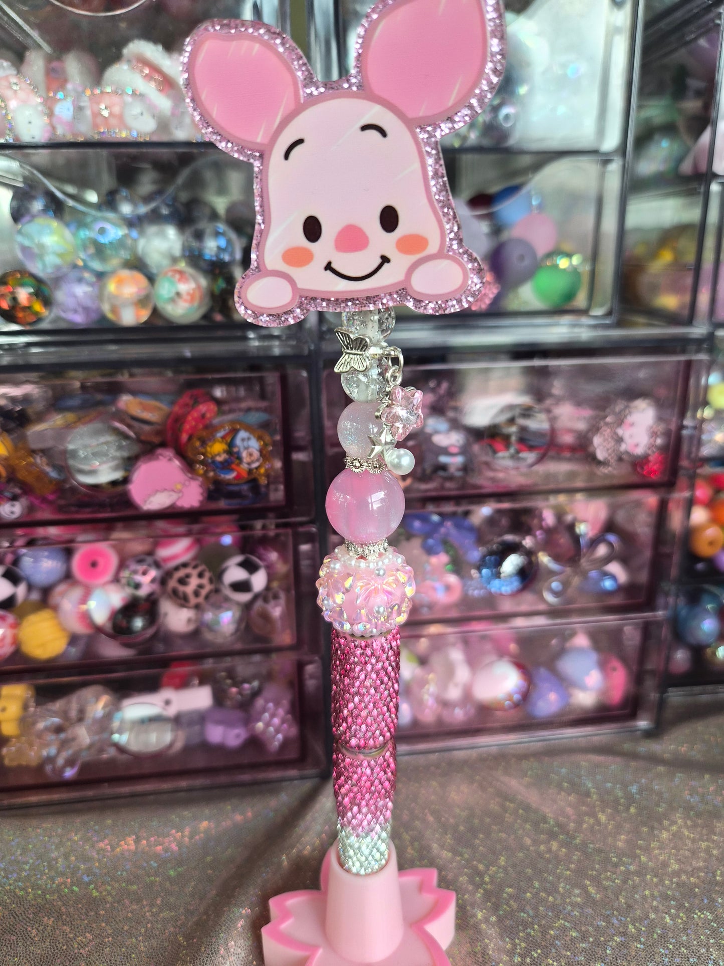 Pink piggie Bling