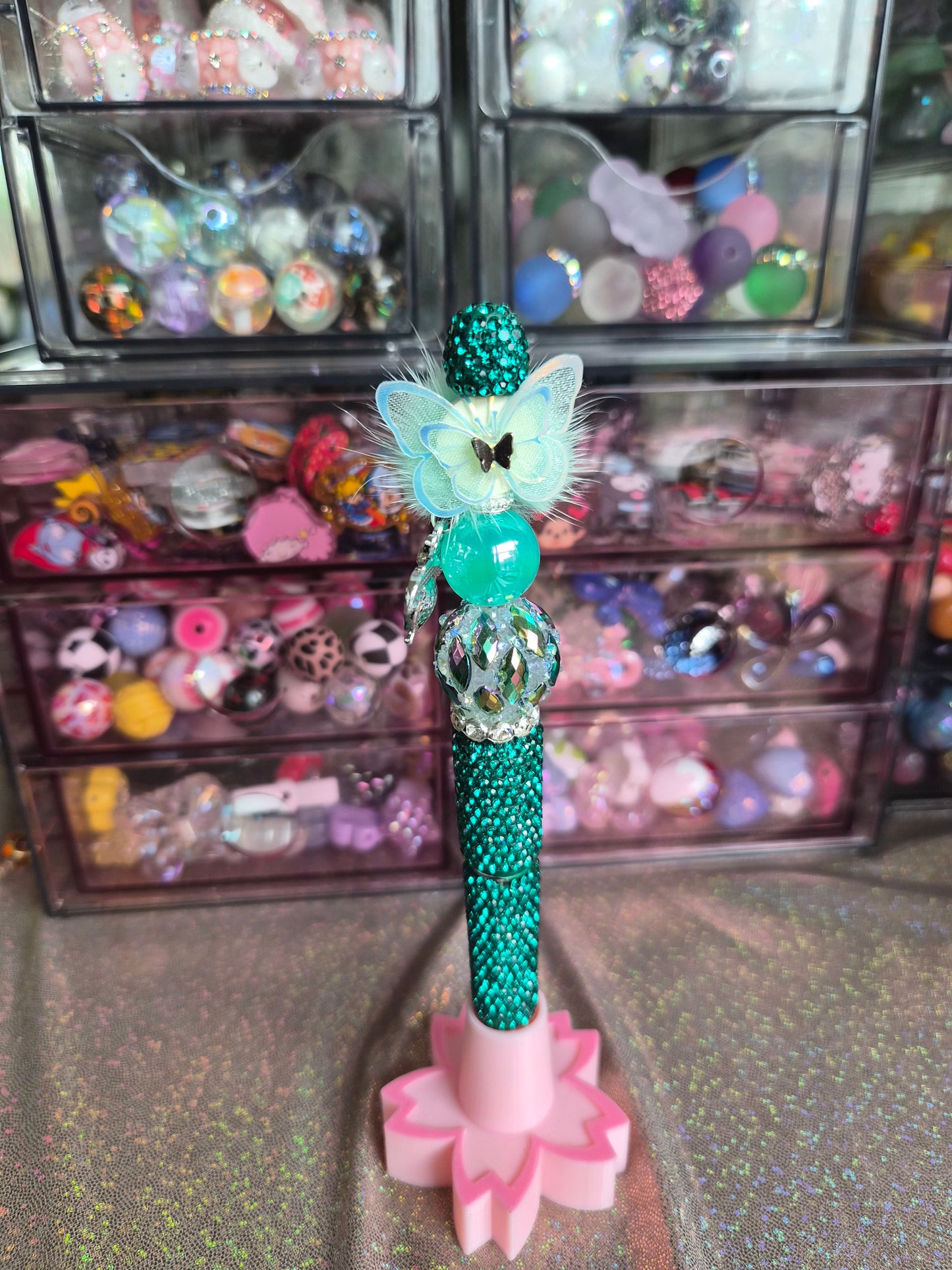Green Bling butterfly